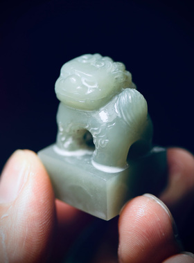 【现货】狮子钮印章 和田玉南红等 唐狮 私印 闲章 海派玉雕 手工