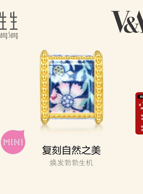周生生官方正品黄金足金V&A馆藏自然系列串珠94304C