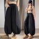 垂坠感胖mm显瘦束脚裤 黑色外穿大码 2026冬装 韩版 女装 保暖休闲棉裤