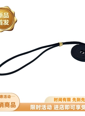 黑色赛级犬遛狗绳牵引绳夹带夹绳梗犬专业犬展比赛绳新款训练绳