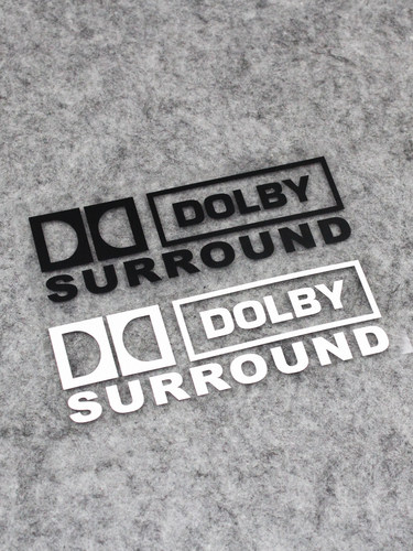 杜比音效标志贴纸DOLBY电动摩托车箱包汽车贴纸防水防晒镂空标志