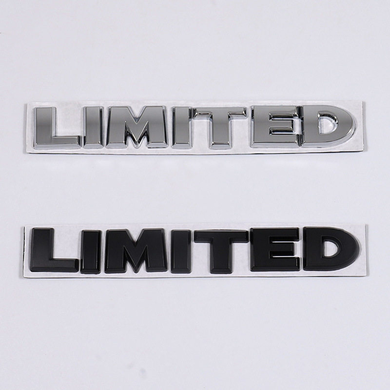 汽车立体金属标 英文字母LIMITED 限量版改装车贴 尾箱标侧标