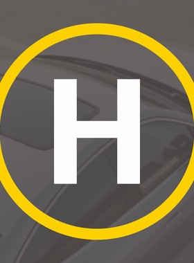 汽车贴纸车顶天窗无人机停机坪1087X汽车俱乐部私人订制款车贴