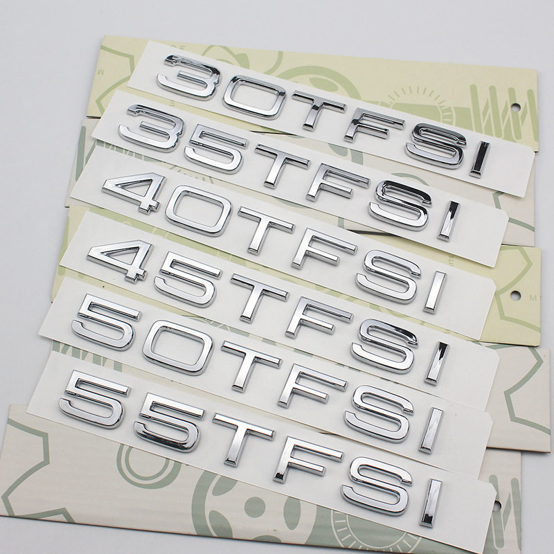 适用奥迪车标 排量标 30 35 40 45 50 55 TFSI车标 车尾标标志Q3,汽车用品/电子/清洗/改装,汽车车标,淘宝优惠券,粉丝福利购,淘宝优惠卷