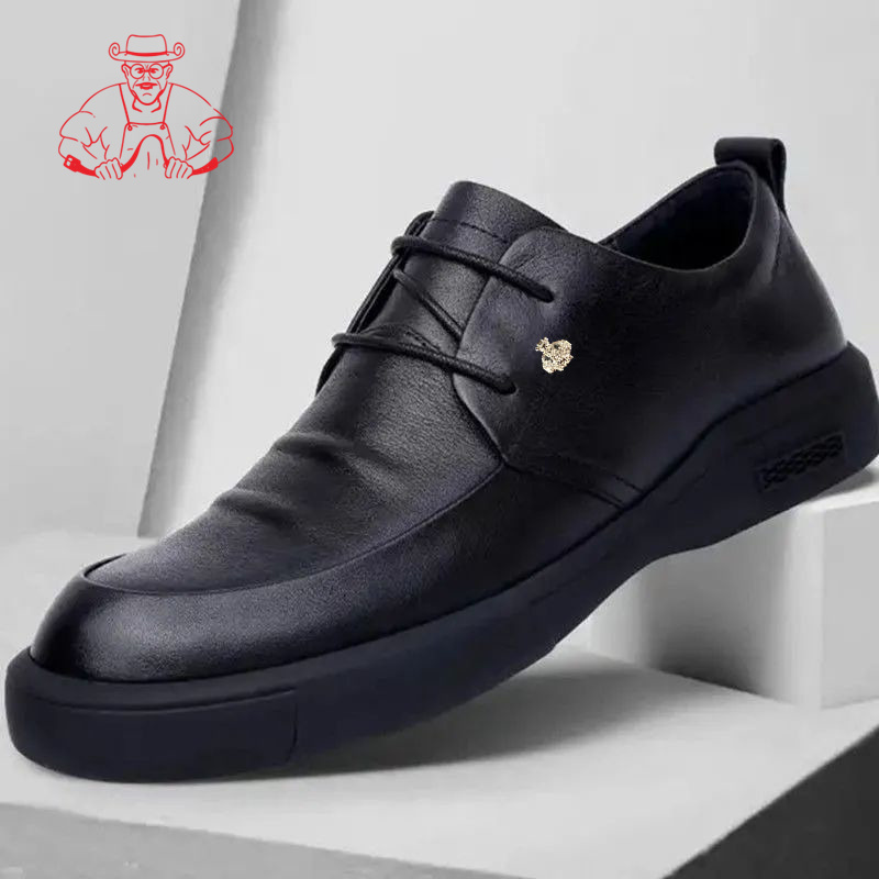 意大利老人品牌休闲皮鞋真皮头层