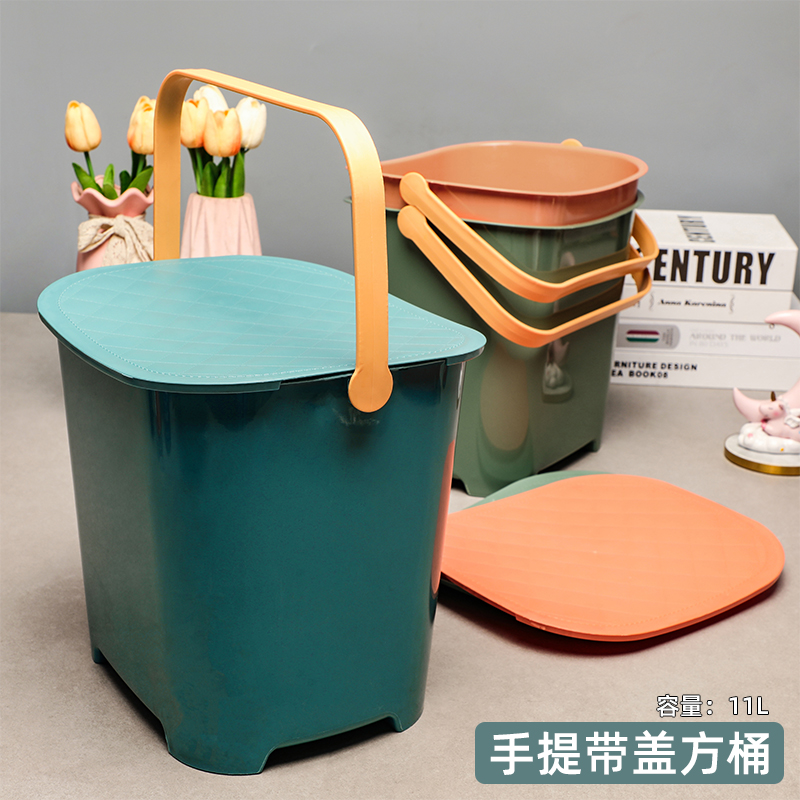 批发方形带盖水桶脏衣收纳桶方桶