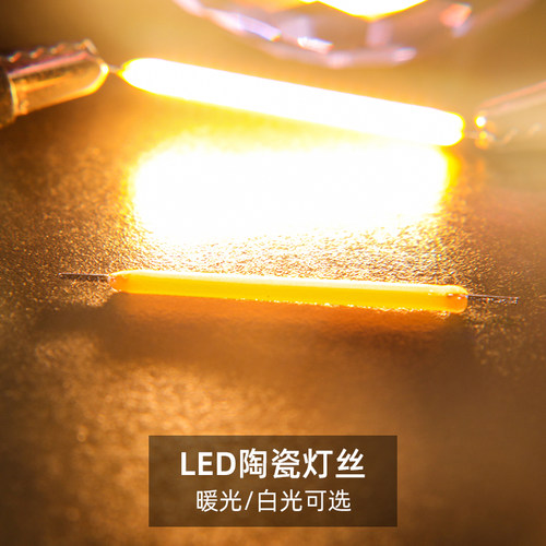 莎美陶瓷灯丝38mm暖光白光