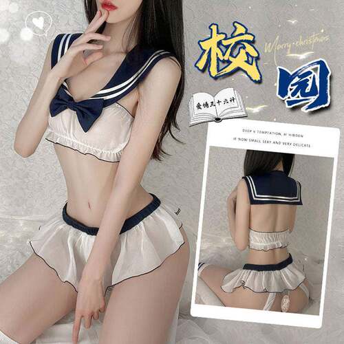 性感校园房事高级感制服qqny晴趣内衣火禁欲系情趣女内裤诱惑老公