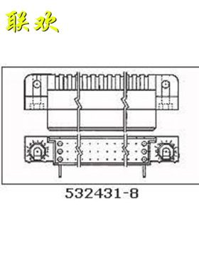 532431-8 【HDI RECP ASSY 3 ROW 165 POS】