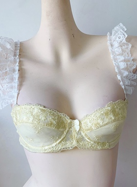 2024夏季新款白色公主风可爱可调节蕾丝性感美背辣妹外穿内衣肩带