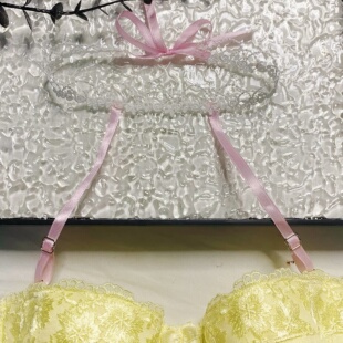 2024夏季 可调节粉色蕾丝性感美背辣妹外穿内衣肩带 新款