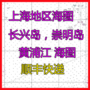 上海黄浦江海图纸质吴淞口高桥港日晖港闵行米市渡江亚圆圆沙浏河