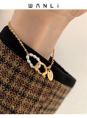 挽里饰品|金银天然ins圆圈法式