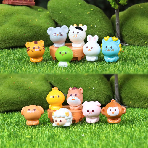 可爱Q版十二生肖盲袋公仔小摆件