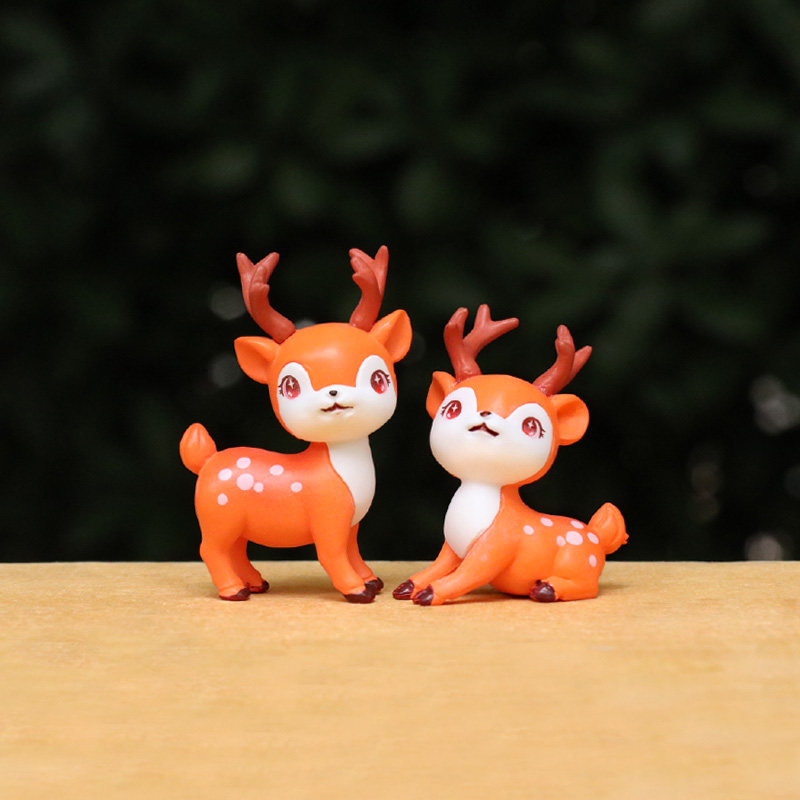 新品卡通情侣梅花鹿小鹿玩偶盲盒玩具创意花盆微景观装饰品小摆件,模玩/动漫/周边/娃圈三坑/桌游,潮玩盲盒,淘宝优惠券,粉丝福利购,淘宝优惠卷