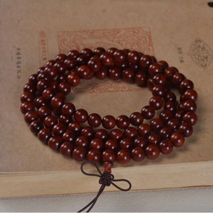 精品小叶紫檀佛珠赞比亚血檀手串108颗念珠金星手链男女款礼品批