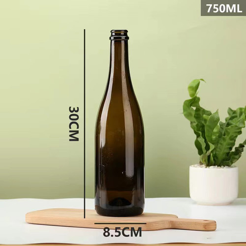 香槟红酒瓶空瓶750ML 大肚葡萄酒瓶多种款式装饰酒瓶自酿装酒酒具