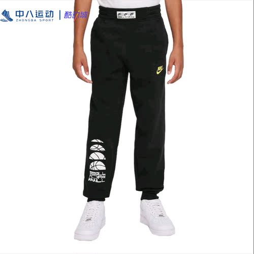 NIKE/耐克印花logo速干训练运动舒适时尚休闲中腰童装DX5510-010