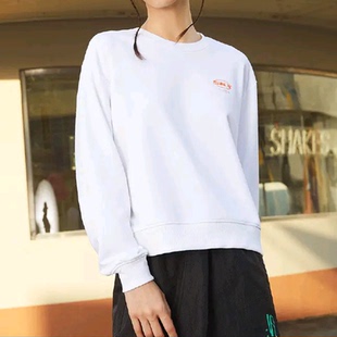 SKechers 0019 斯凯奇女子休闲宽松舒适纯棉圆领运动卫衣L321W173