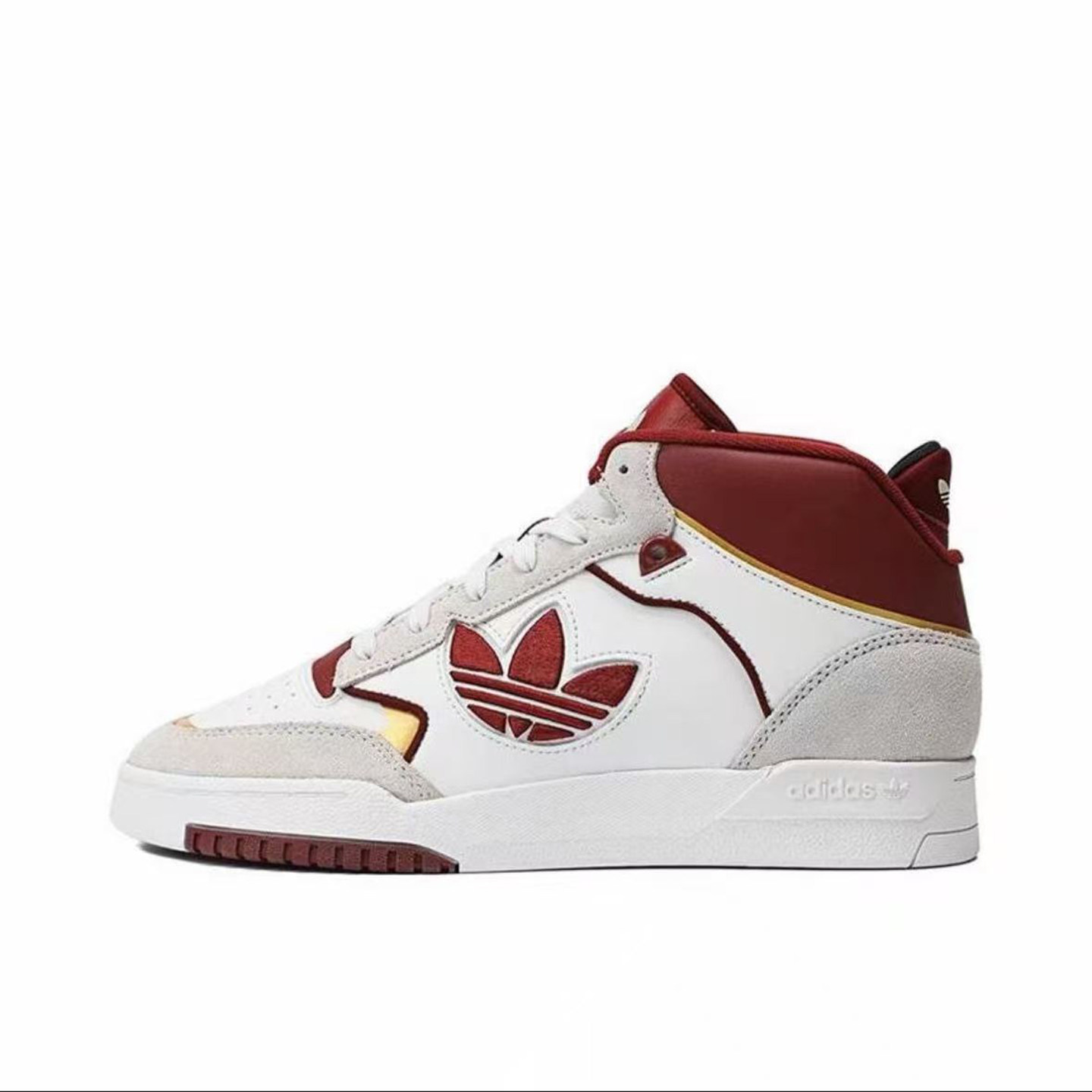 44.5码Adidas阿迪达斯男子高帮复古防滑耐磨休闲板鞋IF4322