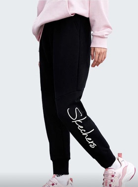 SKECHERS斯凯奇女装春秋中腰束脚舒适柔软休闲长裤 L421W031-0018