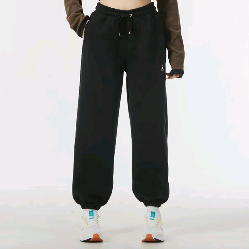 Nike耐克Jordan Brand简约束脚加绒系带针织运动休闲裤FB5114-010