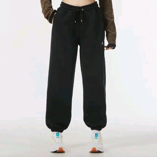 Nike耐克Jordan Brand简约束脚加绒系带针织运动休闲裤FB5114-010