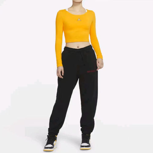 NIKE/耐克AS W J LS女装春秋简约百搭舒适短款圆领长袖DQ4466-705