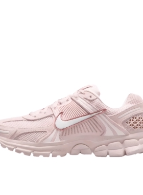 NIKE耐克Zoom Vomero 5舒适缓震网面浅粉时尚运动鞋HQ0458-600