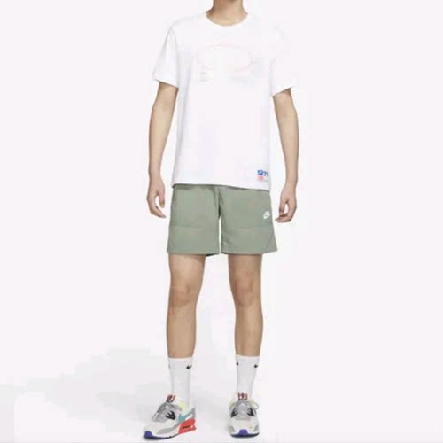NIKE/耐克经典简约时尚百搭运动圆领运动透气短袖T恤DR8031-100