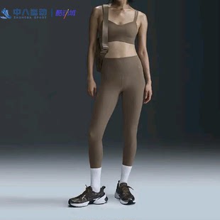 Nike耐克包裹九分速干训练健身高腰舒适纯色简约瑜伽裤 233 DQ6016
