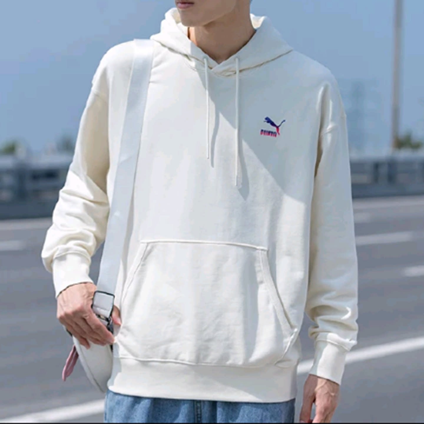L~XL码PUMA彪马男女同款简约连帽毛圈运动春秋休闲卫衣534443-73