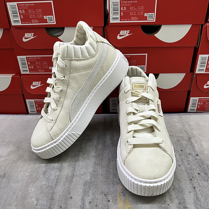 Puma彪马Platform Demi实拍中帮防滑耐磨复古休闲板鞋366717-02