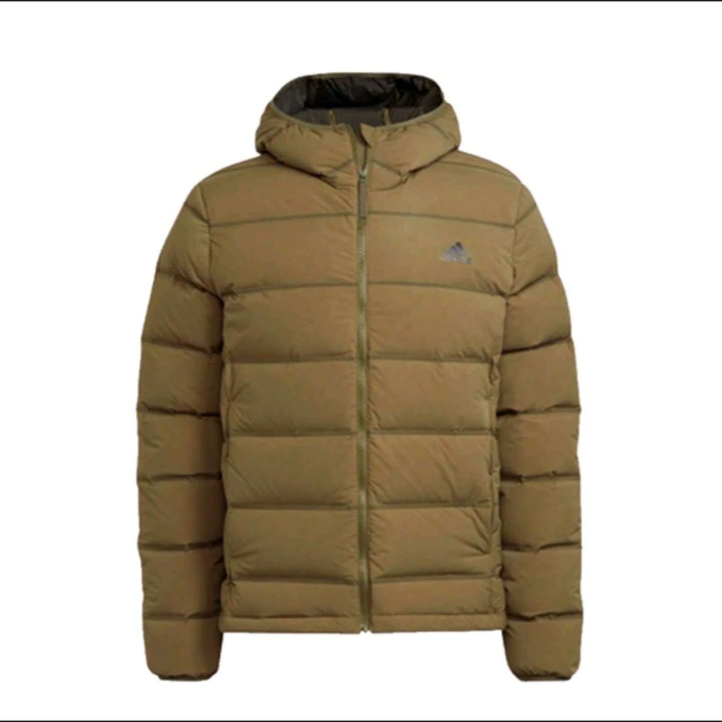 adidas阿迪达斯Helionic长袖夹克连帽冬季运动舒适羽绒服GT9235