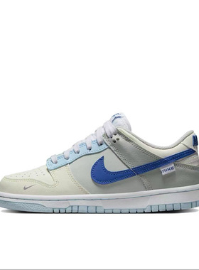 Nike耐克Dunk Low海盐篮大童GS女子低帮潮流休闲板鞋FB1843-141