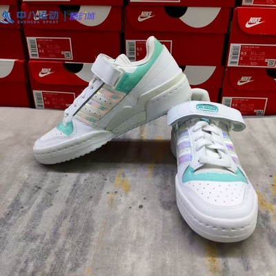 adidas阿迪达斯Originals实拍合成革轻便防滑魔术贴板鞋GX3398