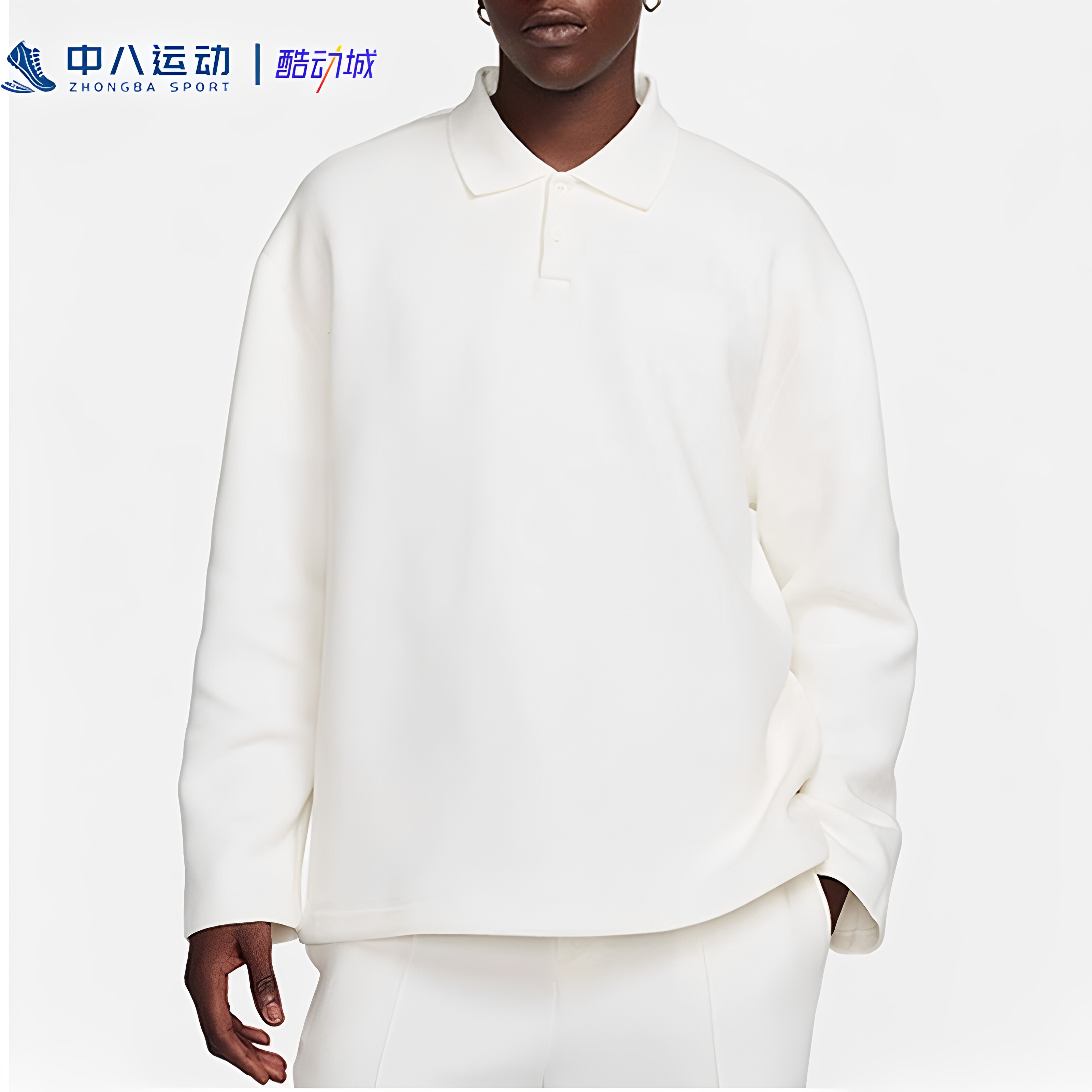 Nike耐克男士春秋纯色透气翻领简约百搭经典长袖Polo衫FN3402-133