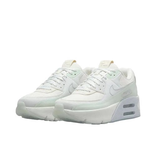 【38码】Nike耐克AirMax90女子低帮气垫增高网布休闲鞋HF0782-102