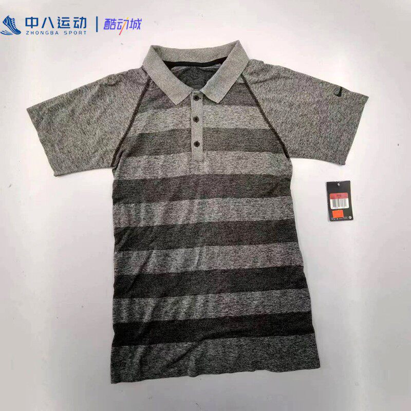 nike耐克简约时尚百搭条纹夏季吸湿排汗POLO衫T恤短袖596551-032