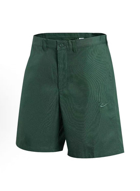 Nike耐克刺绣logo男子纯色舒适透气梭织休闲五分短裤FZ5773-323