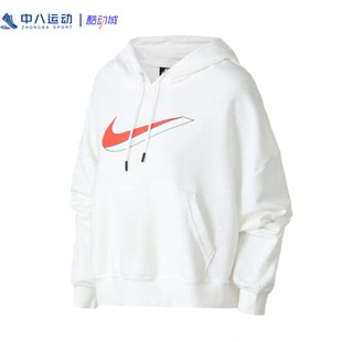 Nike耐克女子经典 专区 XL码 子母logo透气防风保暖运动卫衣 女款