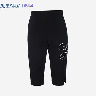 DX7115 简约舒适透气速干运动休闲七分裤 010 耐克儿童夏季 Nike