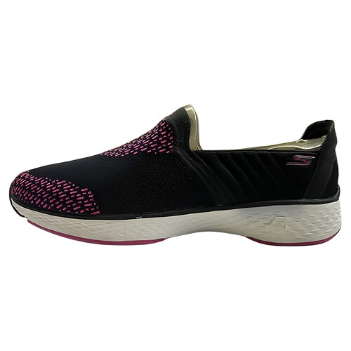 35码SKECHERS斯凯奇女红黑拼接简约舒适透气休闲鞋14140-BKHP