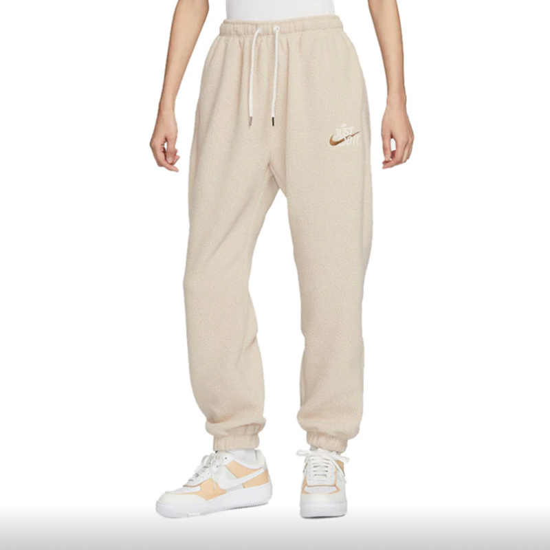 Nike耐克女装休闲舒适透气高腰束脚收口摇粒绒运动长裤FD4069-126