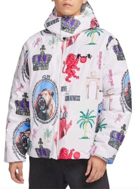 Nike耐克THERMA-FIT詹姆斯炸街防风保暖连帽休闲羽绒服FB6975-030