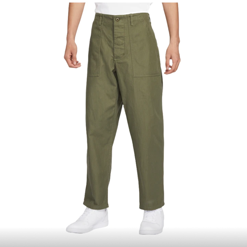 Nike耐克男款直筒大码梭织机能军旅风拉链棉质休闲长裤FV5534-222