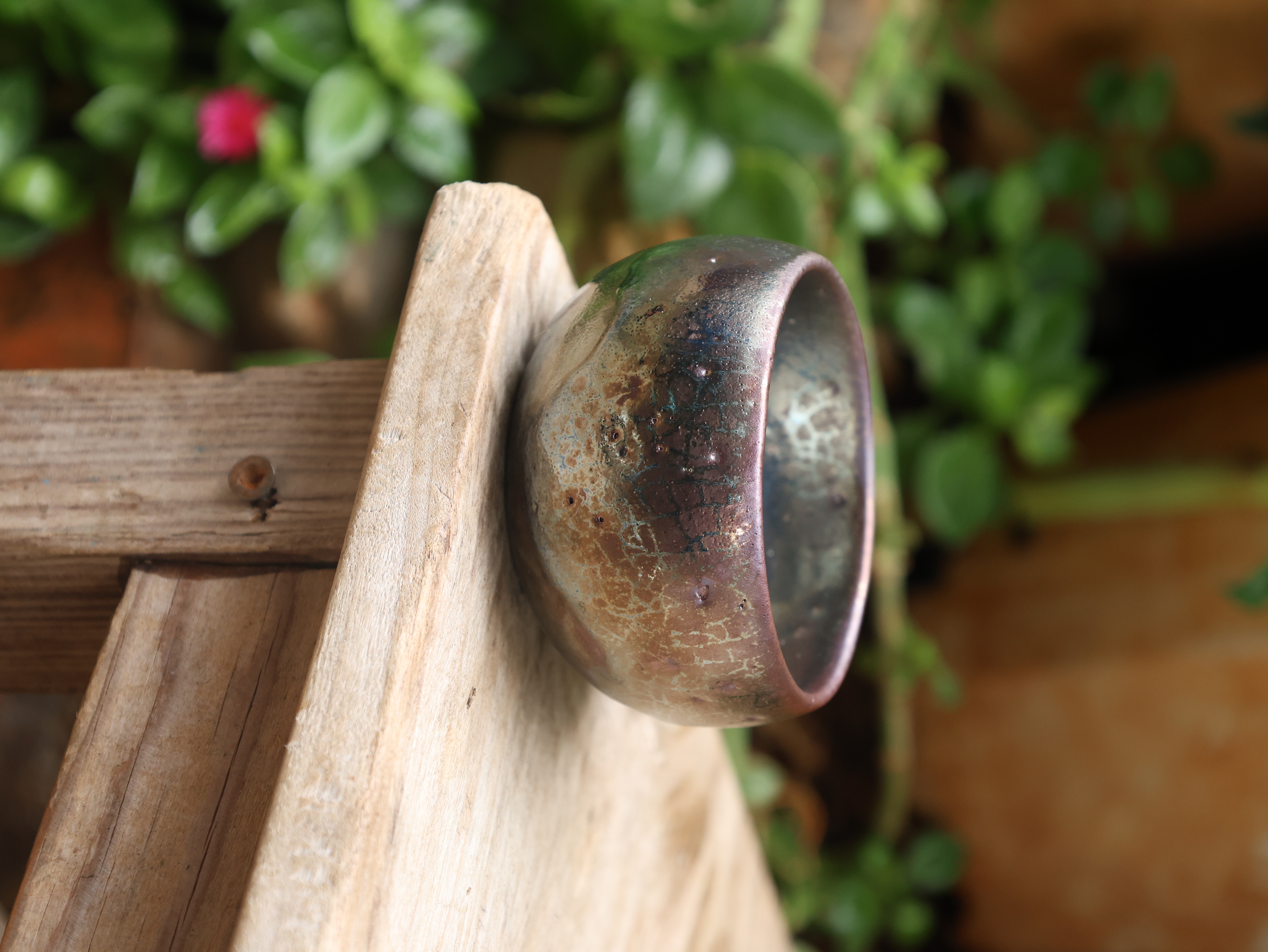 柴烧紫陶主人杯精品茶杯