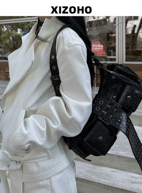 2025秋冬新潮单肩腋下机车包包女小众朋克风辣妹手提包百搭斜挎包