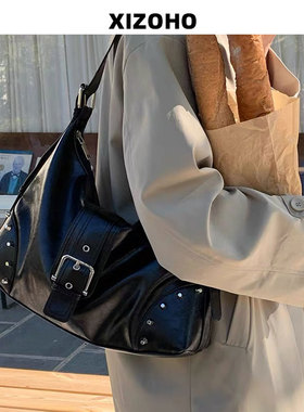 兮兮定制小众设计高级感大容量托特包2025甜酷单肩手提包女腋下包