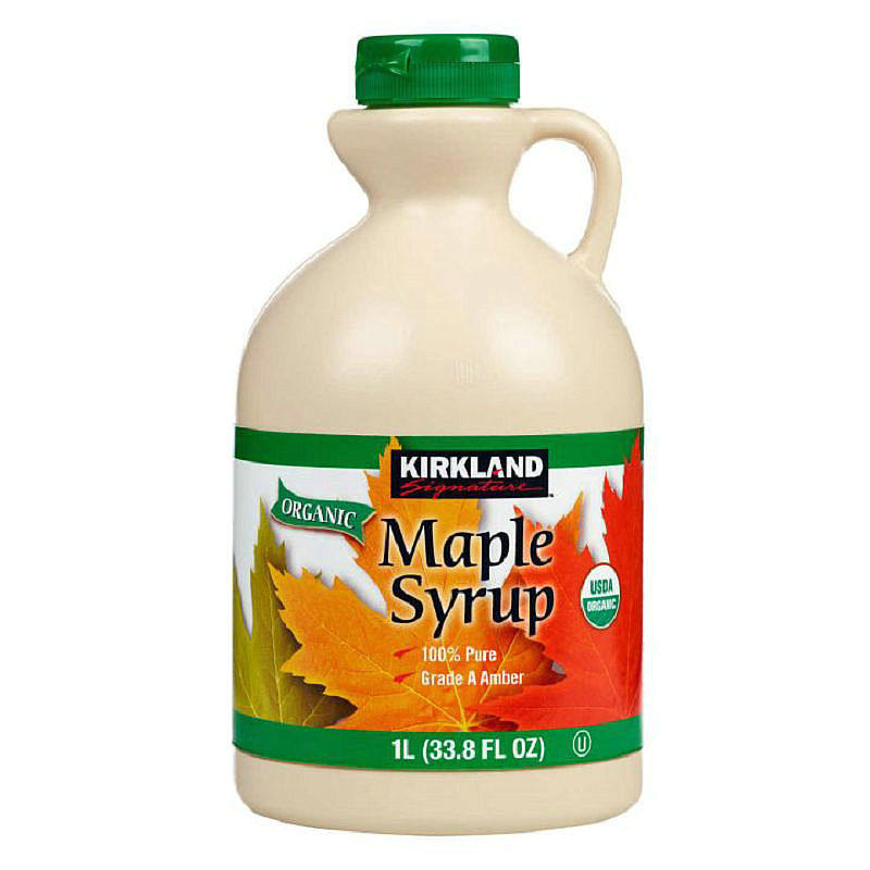 包邮加拿大kirkland maple syrup枫糖浆/枫叶枫树糖浆1l 装